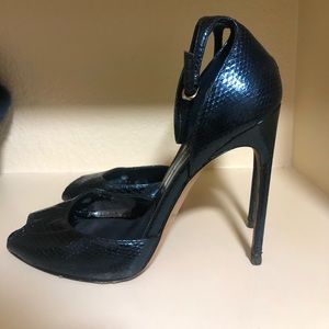 Brian Atwood Pumps Metallic Blue Size 37